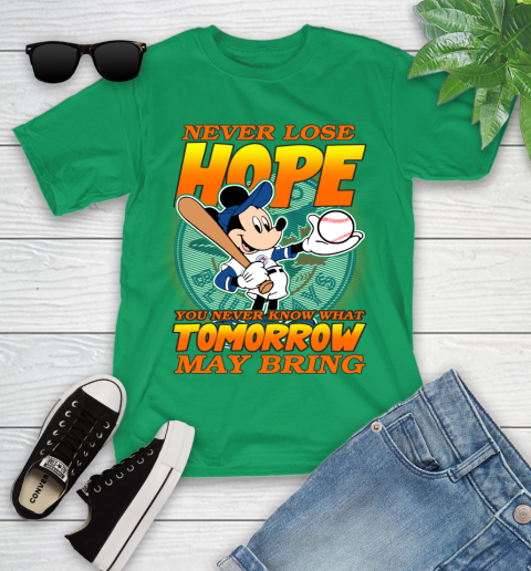Toronto Blue Jays MLB Baseball Mickey Disney Never Lose Hope Youth T-Shirt 8