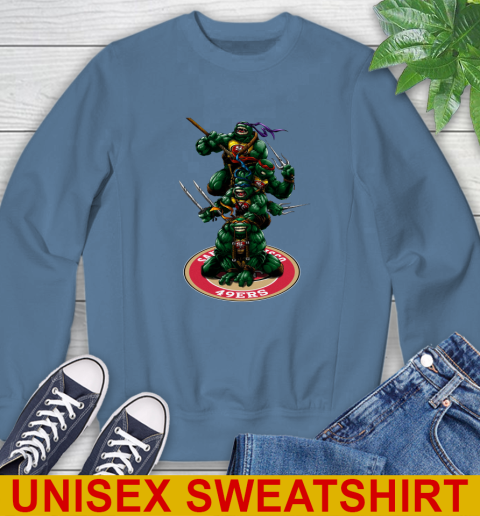NFL Football San Francisco 49ers Teenage Mutant Ninja Turtles Shirt Sweatshirt 8