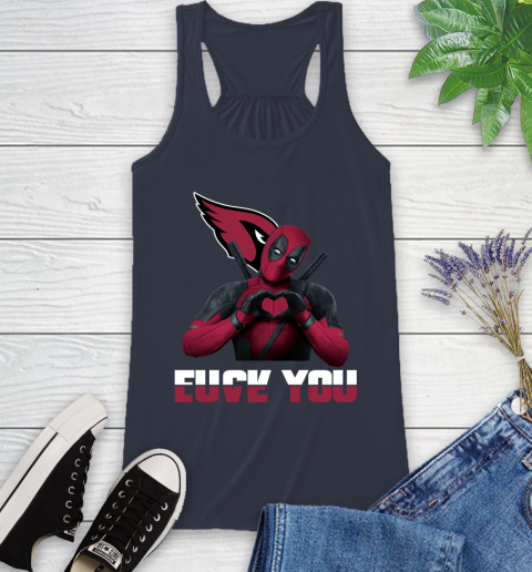 NHL Arizona Cardinals Deadpool Love You Fuck You Football Sports Racerback Tank 10