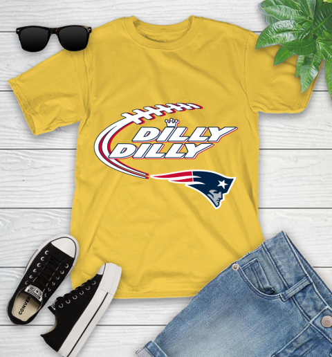 NFL New England Patriots Dilly Dilly Football Sports Youth T-Shirt 8