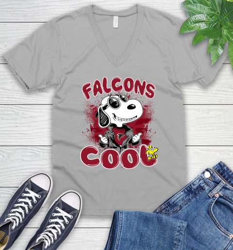 NFL Football Atlanta Falcons Cool Snoopy Shirt V-Neck T-Shirt 3