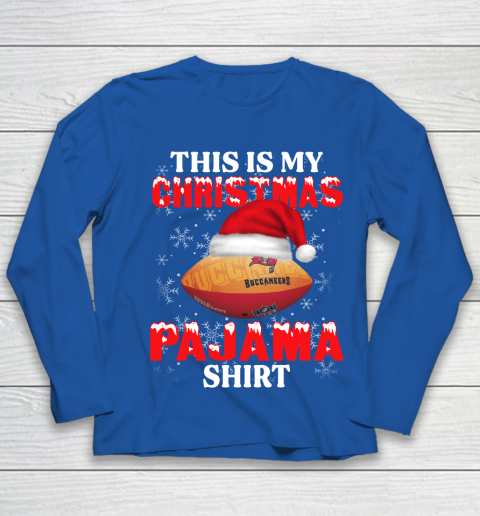 Tampa Bay Buccaneers This Is My Christmas Pajama Shirt NFL Youth Long Sleeve 7