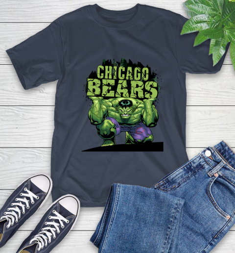 Chicago Bears NFL Football Incredible Hulk Marvel Avengers Sports T-Shirt 4