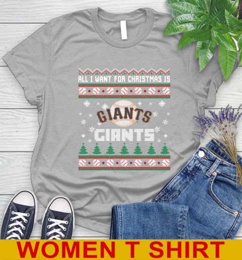 MLB All I Want For Christmas Is San Francisco Giants Baseball Sports 89