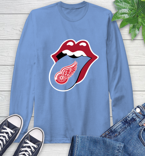 Detroit Red Wings NHL Hockey Lips I Root For My Team Adoring Fan 68