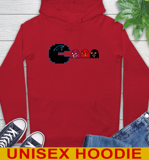 Carolina Panthers NFL Football Pac Man Champion Hoodie 10