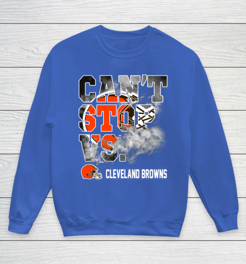 NFL Cleveland Browns Can't Stop Vs Youth Sweatshirt 6