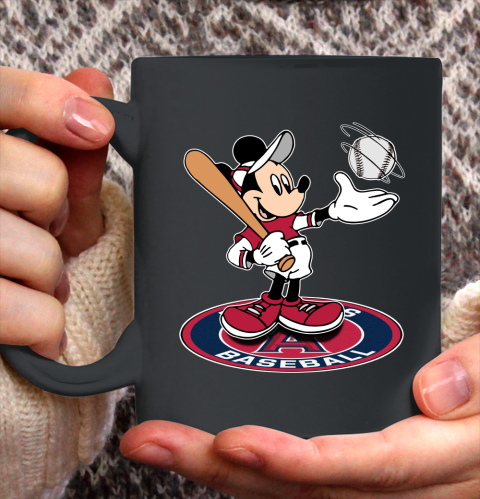 MLB Baseball Los Angeles Angels Cheerful Mickey Disney Shirt Ceramic Mug 11oz