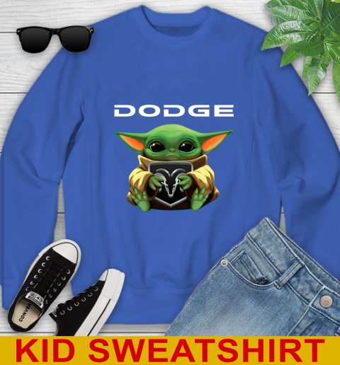 Star Wars Baby Yoda Hugs Dodge Car Shirt 114