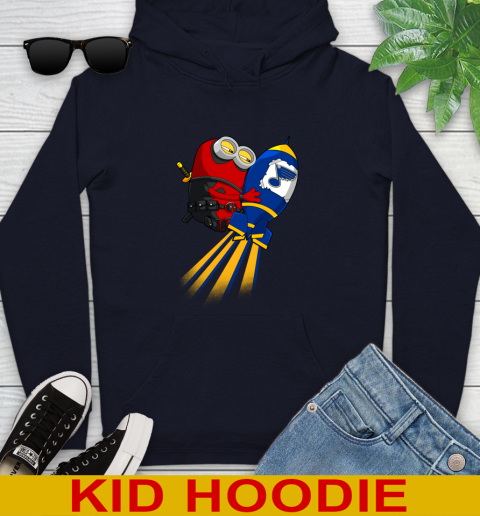 NHL Hockey St.Louis Blues Deadpool Minion Marvel Shirt Youth Hoodie 3