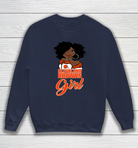 Cleveland Browns Girl NFL Sweatshirt 3