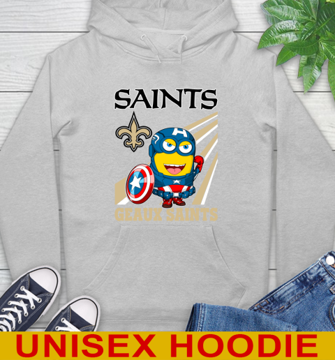 NFL Football New Orleans Saints Captain America Marvel Avengers Minion Shirt Hoodie 6