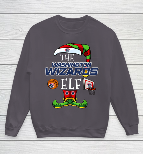 Washington Wizards Christmas ELF Funny NBA Youth Sweatshirt 5
