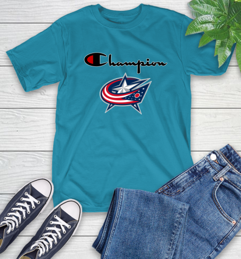 NHL Hockey Columbus Blue Jackets Champion Shirt T-Shirt 7