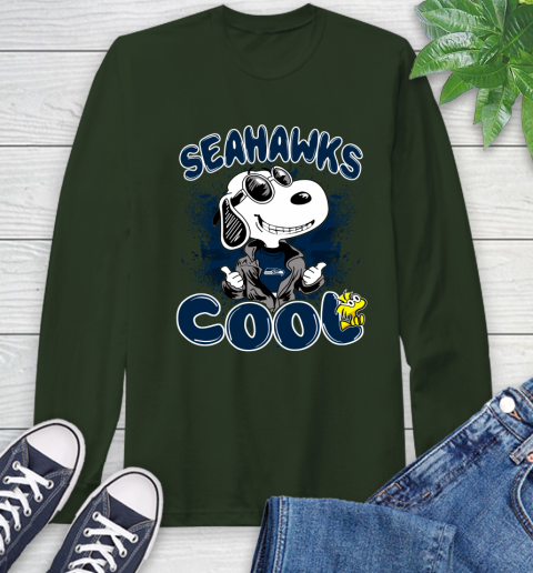 NFL Football Seattle Seahawks Cool Snoopy Shirt Long Sleeve T-Shirt 6