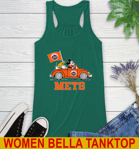 MLB Baseball New York Mets Pluto Mickey Driving Disney Shirt Racerback Tank 7