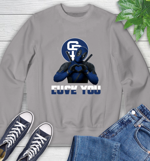 MLB San Diego Padres Deadpool Love You Fuck You Baseball Sports Sweatshirt 5