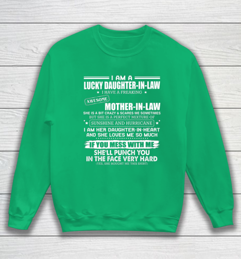 Lucky Daughter In Law Have A Freaking Awesome Mother In Law Sweatshirt 5