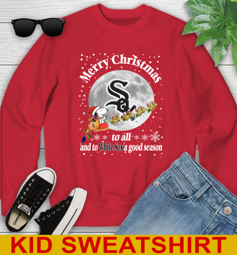 White Sox Merry Christmas To All And To White Sox A Good Season MLB Baseball Sports Youth Sweatshirt 7