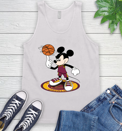 NBA Basketball Cleveland Cavaliers Cheerful Mickey Disney Shirt Tank Top 2