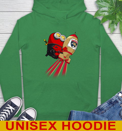 NHL Hockey Florida Panthers Deadpool Minion Marvel Shirt Hoodie 8