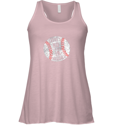 qdjw there39 s no crying in baseball i love sport softball gifts flowy tank 32 front soft pink