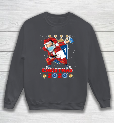 Kansas City Royals Funny Santa Claus Dabbing Christmas 2020 MLB Sweatshirt 4