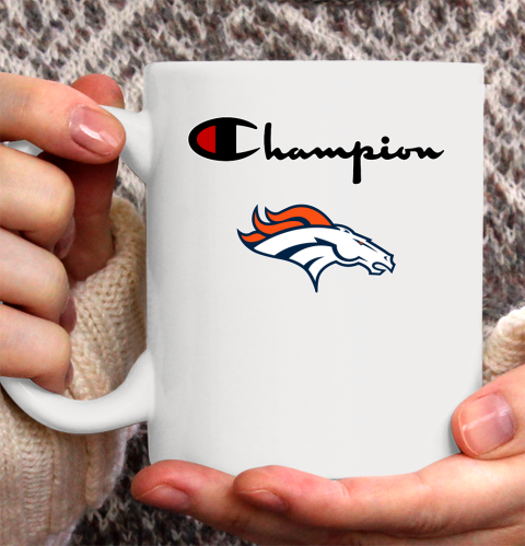 NFL Football Denver Broncos Champion Shirt Ceramic Mug 15oz