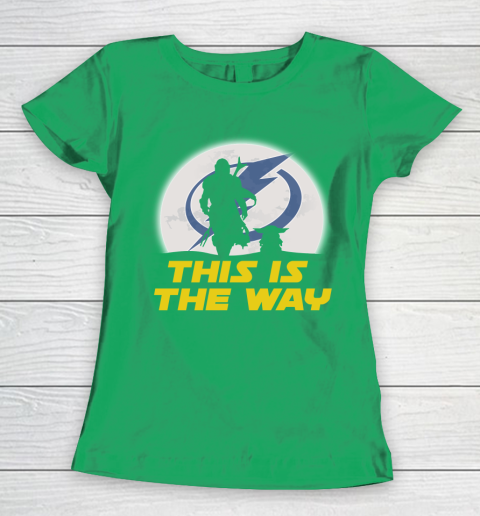 Tampa Bay Lightning NHL Ice Hockey Star Wars Yoda And Mandalorian This Is The Way Women's T-Shirt 5
