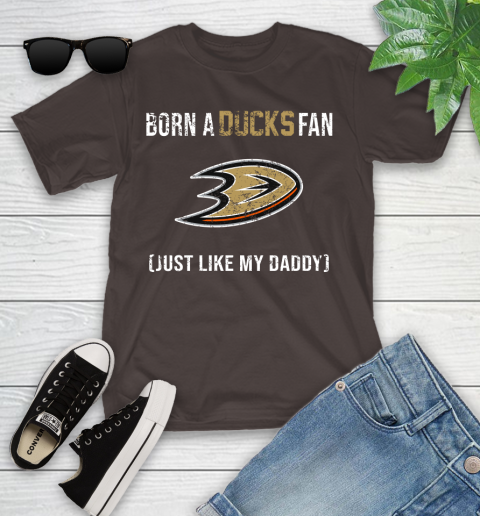 NHL Anaheim Ducks Hockey Loyal Fan Just Like My Daddy Shirt Youth T-Shirt 6
