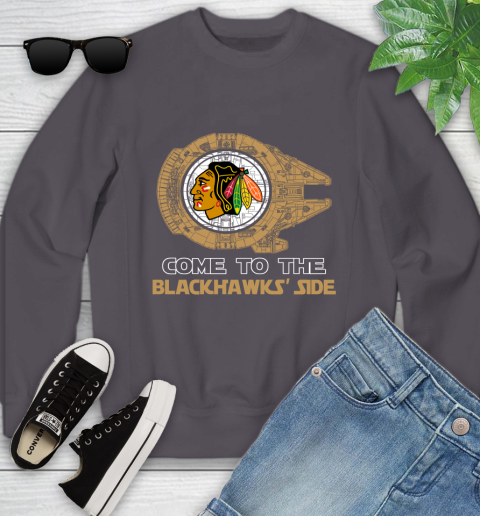 NHL Come To The Chicago Blackhawks Wars Hockey Sports Youth Sweatshirt 5