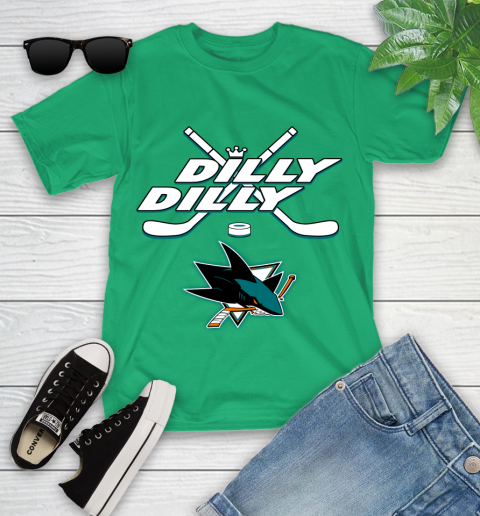 NHL San Jose Sharks Dilly Dilly Hockey Sports Youth T-Shirt 6