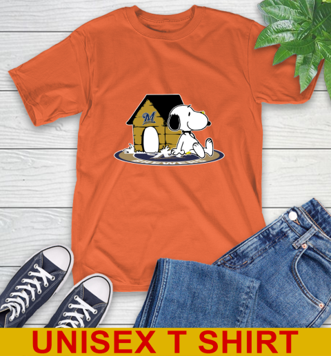 MLB Baseball Milwaukee Brewers Snoopy The Peanuts Movie Shirt T-Shirt 5