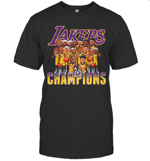 Los Angeles Lakers Team Champions 2020 T-Shirt