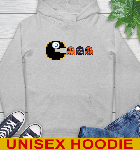 Pittsburgh Steelers NFL Football Pac Man Champion Hoodie 6