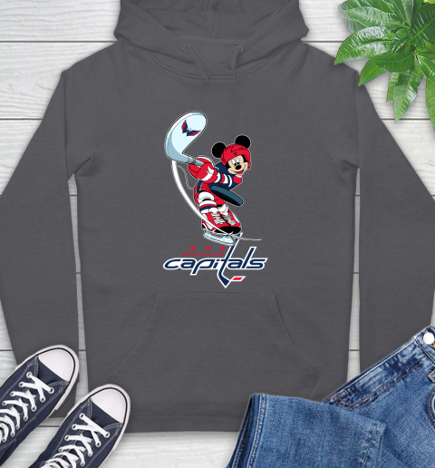 NHL Hockey Washington Capitals Cheerful Mickey Mouse Shirt Hoodie 7