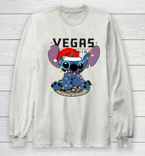 Vegas Golden Knights NHL Hockey noel stitch Christmas Long Sleeve T-Shirt 9