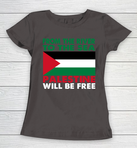 From The River To The Sea Palestine Will Be Free Women's T-Shirt 7