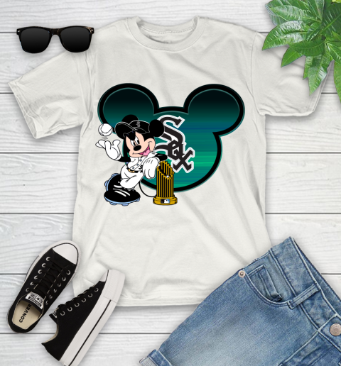 MLB Chicago White Sox The Commissioner's Trophy Mickey Mouse Disney Youth T-Shirt