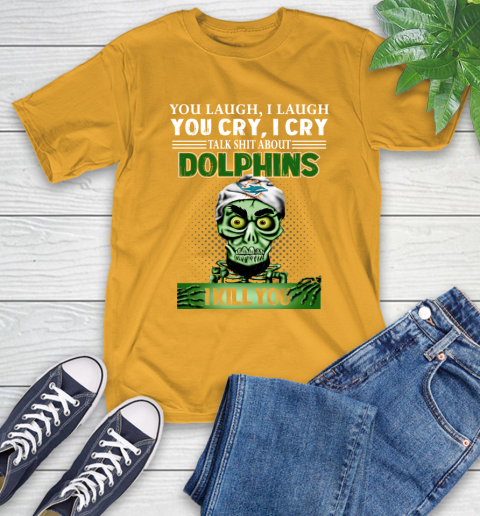 NFL Talk Shit About Miami Dolphins I Kill You Achmed The Dead Terrorist Jeffrey Dunham Football T-Shirt 2