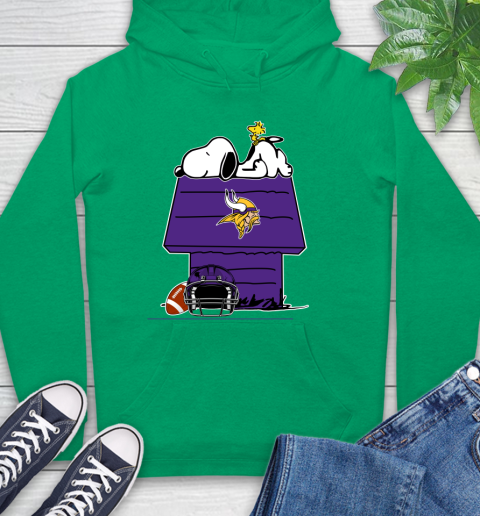 Minnesota Vikings NFL Football Snoopy Woodstock The Peanuts Movie Hoodie 8