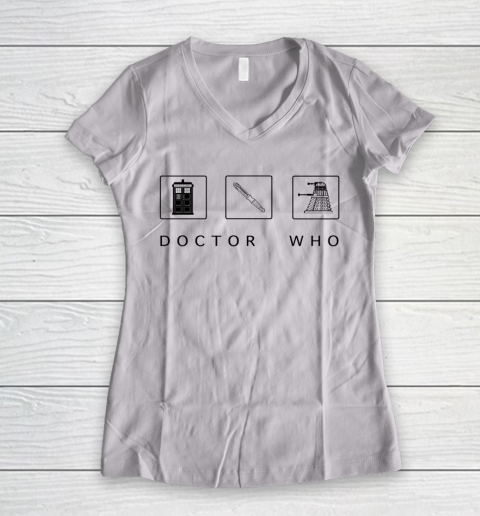 Dr. Who Doctor Who Shirt Women's V-Neck T-Shirt
