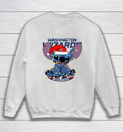 Washington Wizards NBA noel stitch Basketball Christmas Sweatshirt 3