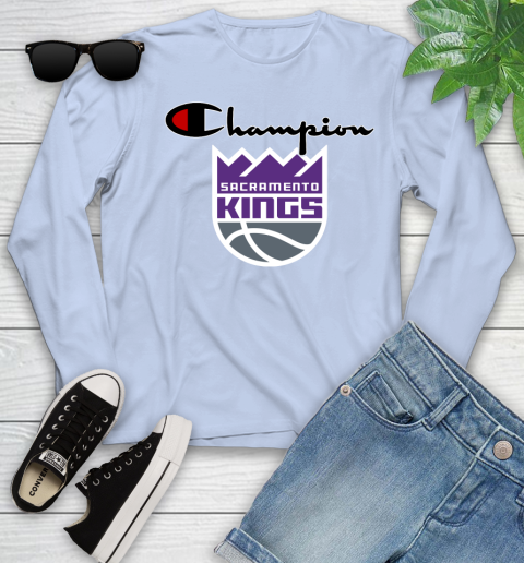 NBA Basketball Sacramento Kings Champion Shirt Youth Long Sleeve - Image 7