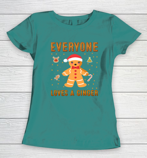 Everyone Loves A Ginger Funny Christmas Women's T-Shirt 10