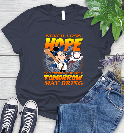 Toronto Blue Jays MLB Baseball Mickey Disney Never Lose Hope Women's T-Shirt 14