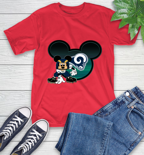 NFL Los Angeles Rams Mickey Mouse Disney Football T Shirt T-Shirt 10