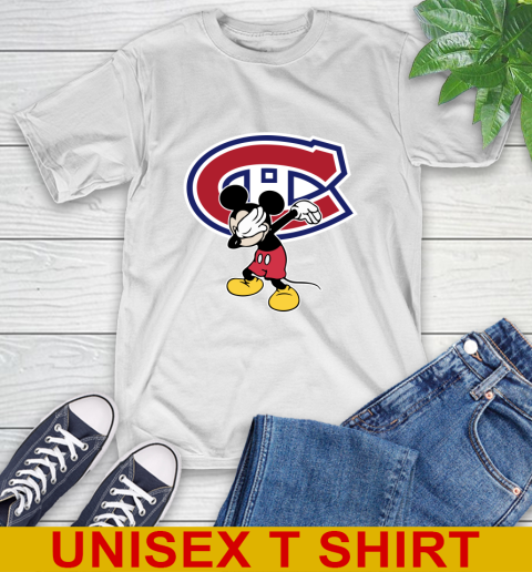 Montreal Canadiens NHL Hockey Dabbing Mickey Disney Sports T-Shirt