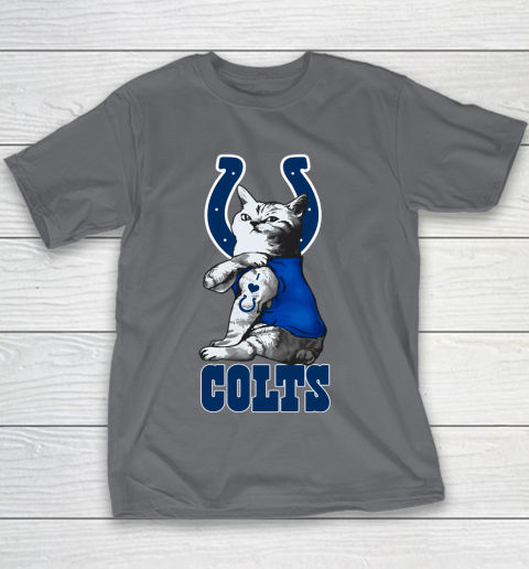 NFL Football My Cat Loves Indianapolis Colts Youth T-Shirt 5