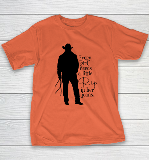Every Girl Needs A Little Rip In Her Jeans T Shirt Youth T-Shirt 2